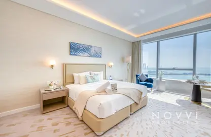 Apartment - Studio - 1 Bathroom for rent in The Palm Tower - Palm Jumeirah - Dubai