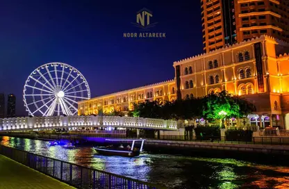Apartment - 3 Bedrooms - 3 Bathrooms for rent in Al Waleed Tower - Al Qasba - Sharjah
